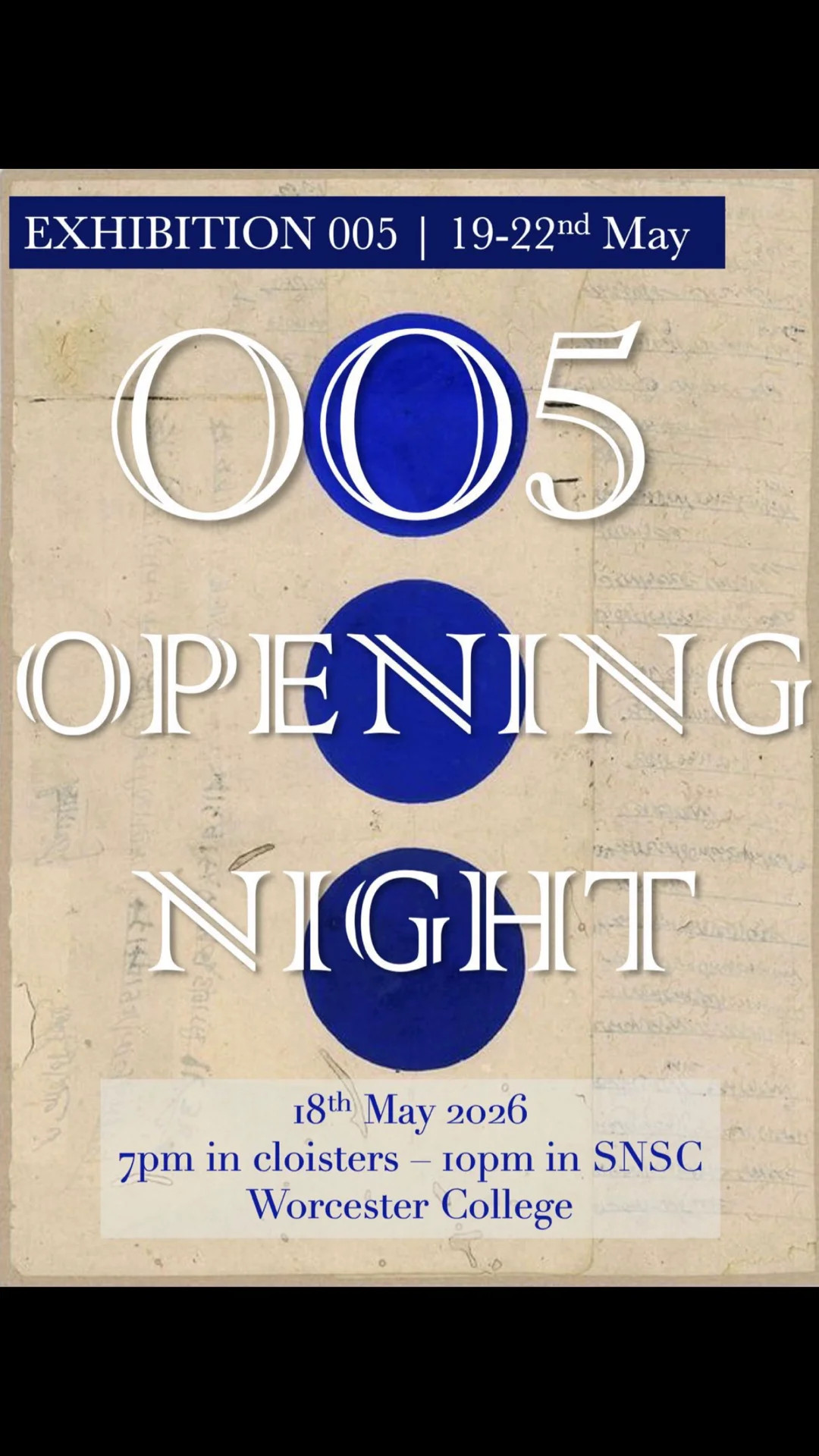 Exhibition 005 Opening Night!