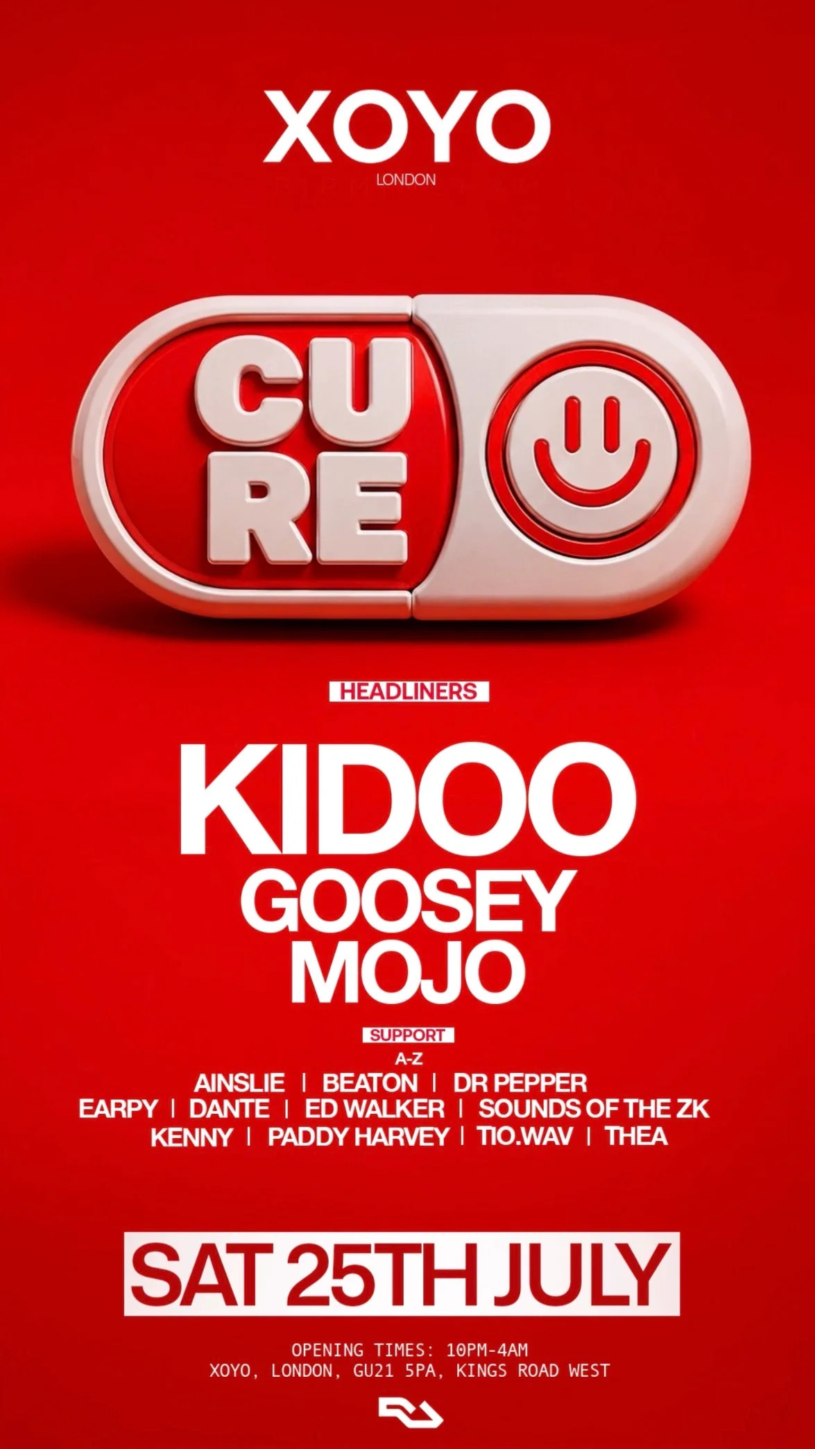 Cure Presents: Kidoo, Goosey, Mojo + More