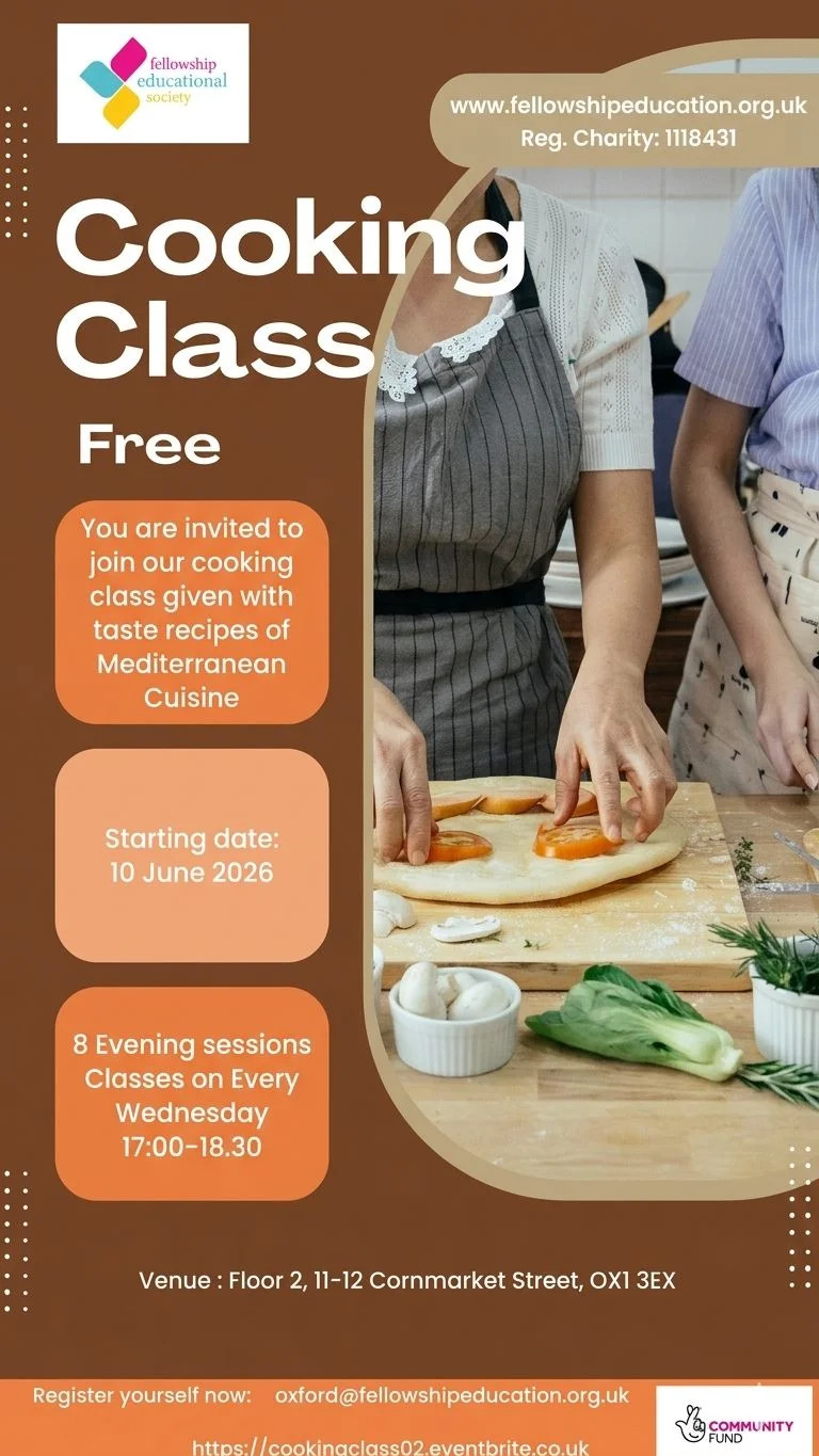 Free Cooking Classes - Evening Sessions