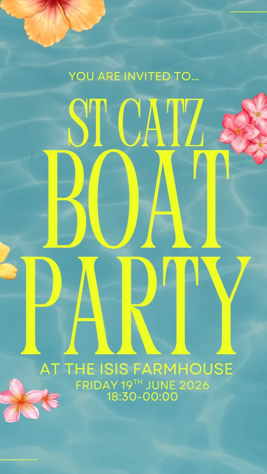 ST CATZ BOAT PARTY🌺☀️🚢🍹