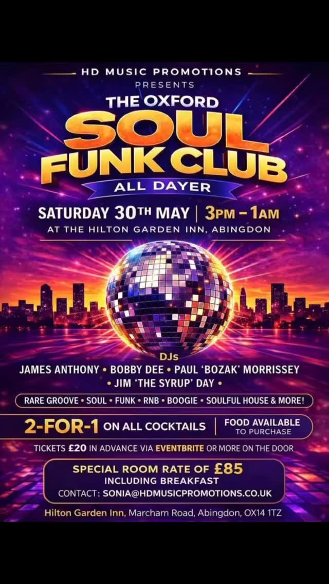 The Oxford Soul Funk Club All-Dayer