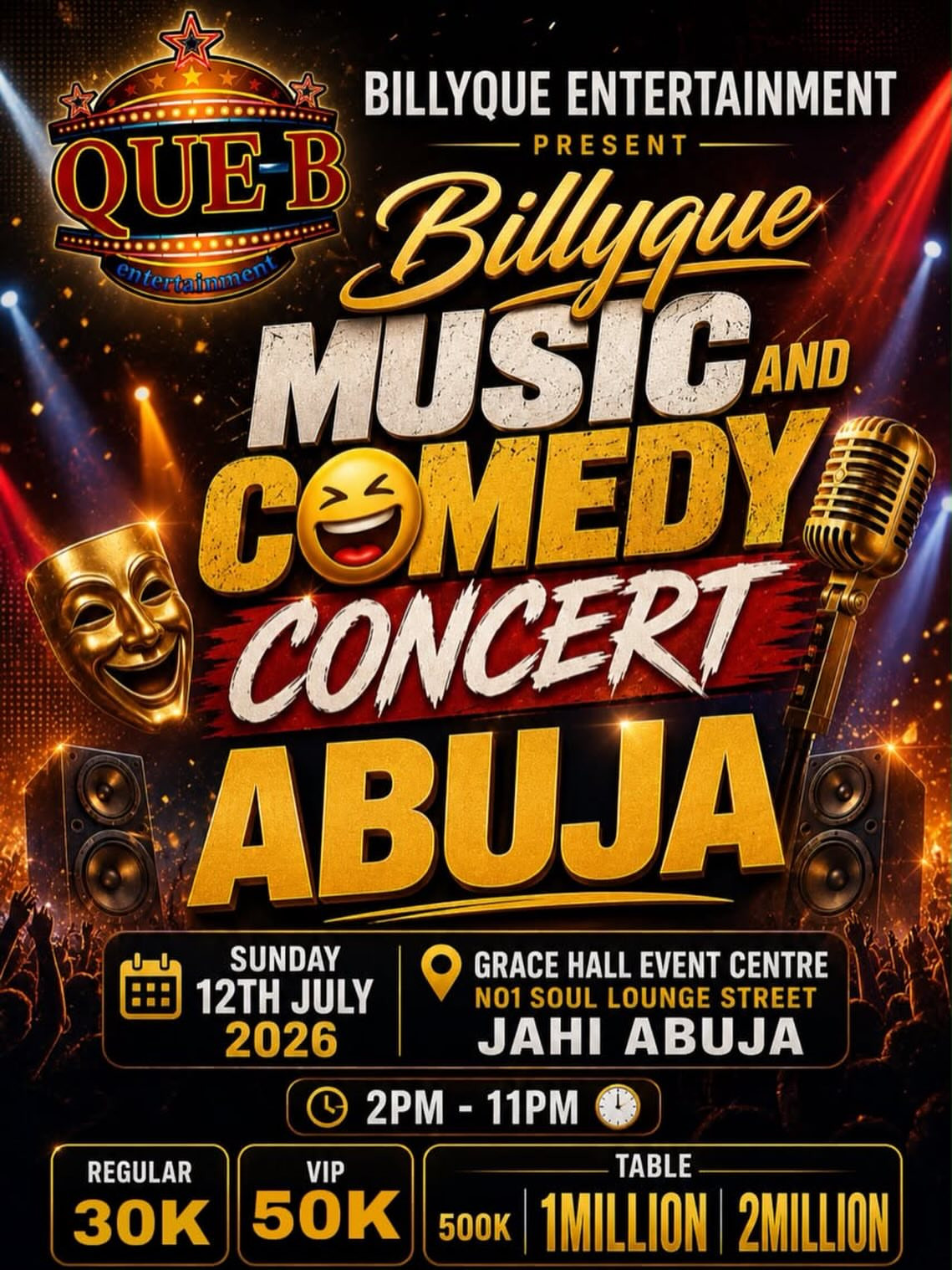 Billyque Music And Comedy Concert