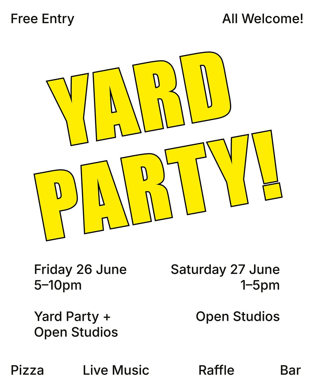 Yard Party + Open Studios