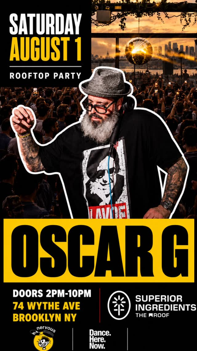 Summertime Roof Top Party with OSCAR G