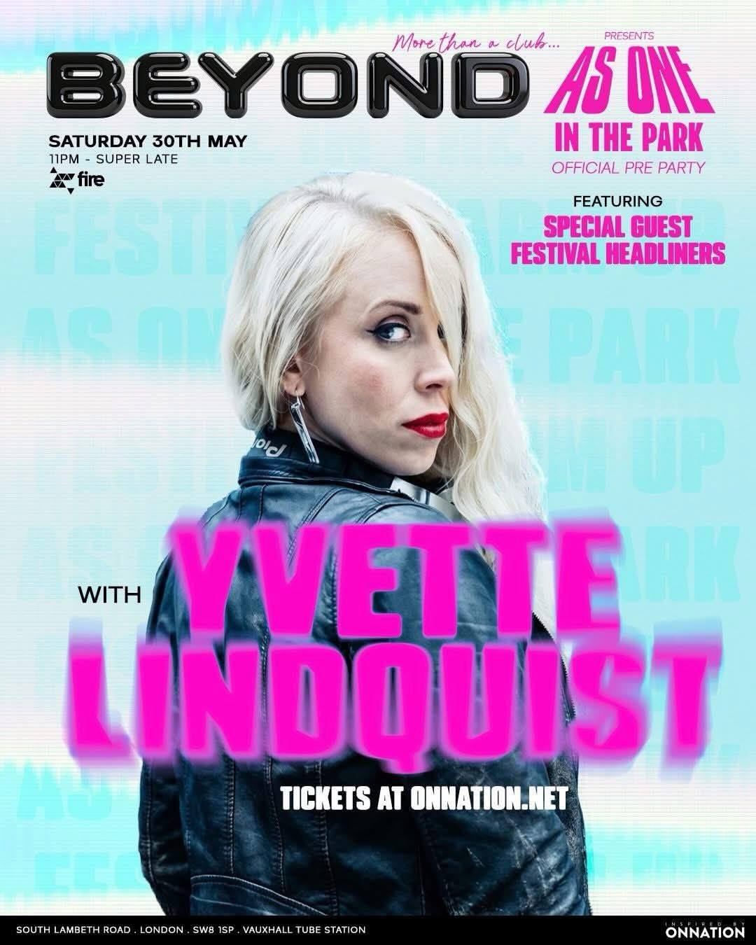As One In The Park official pre party