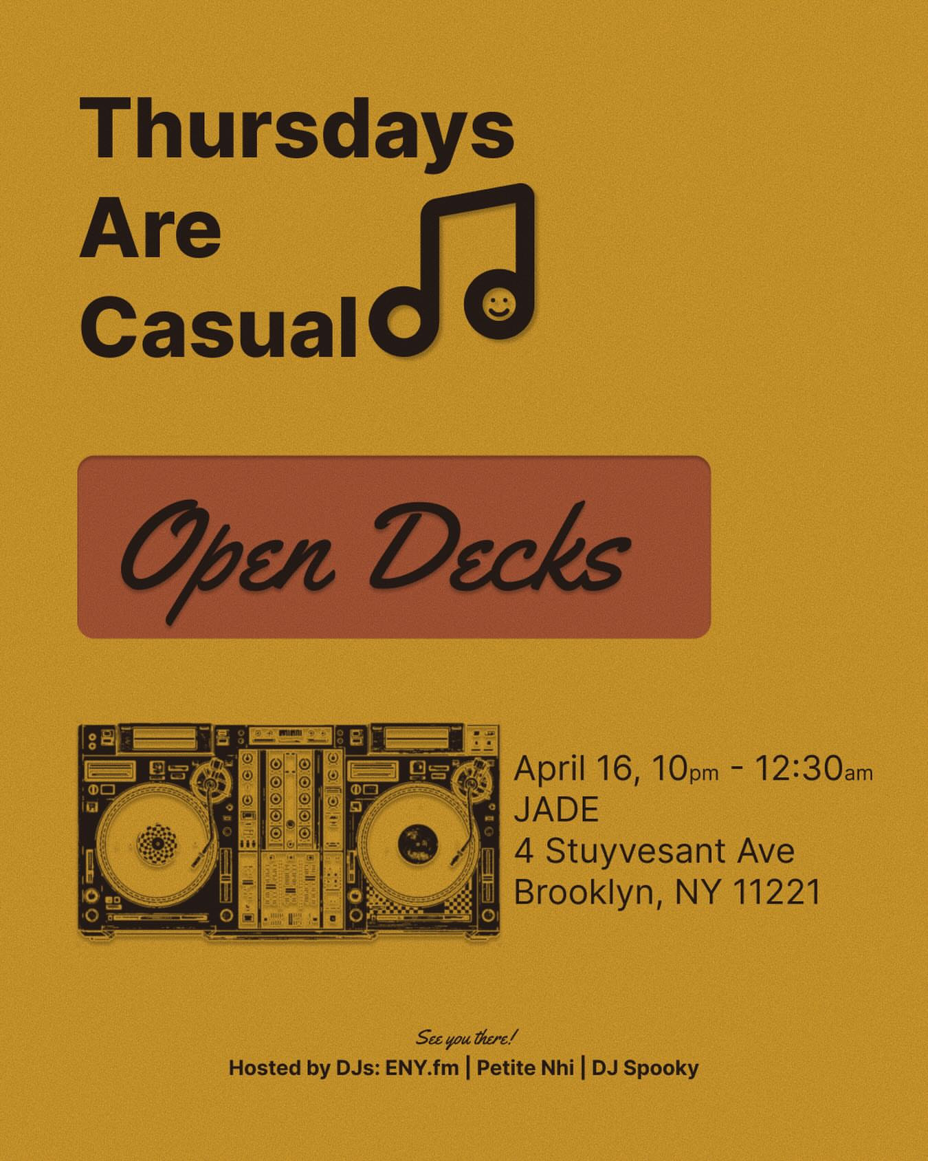 Open Decks @ Jade