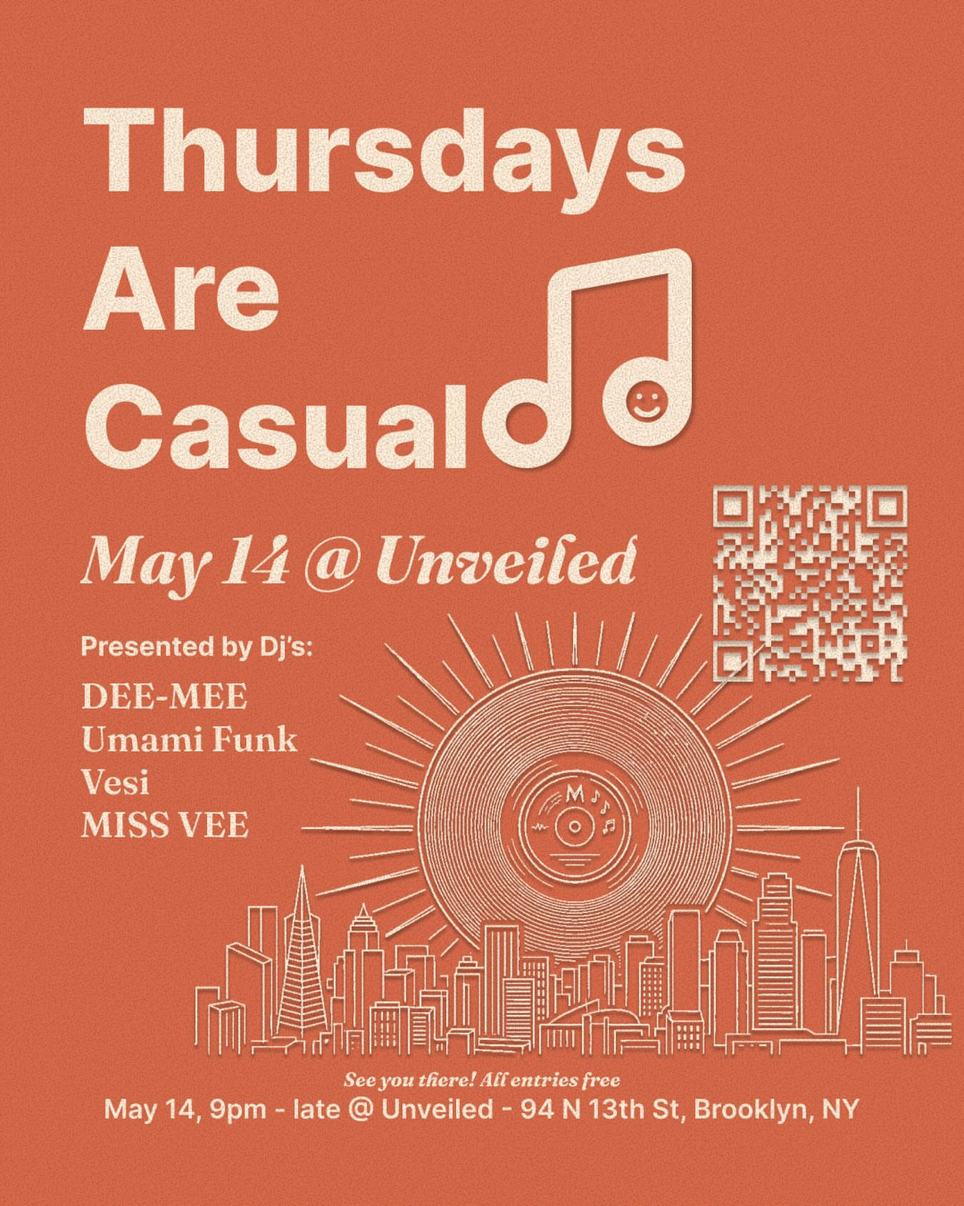 Thursdays Are Casual @ Unveiled