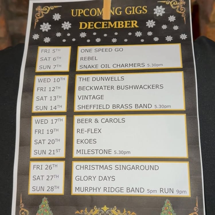 December Gigs