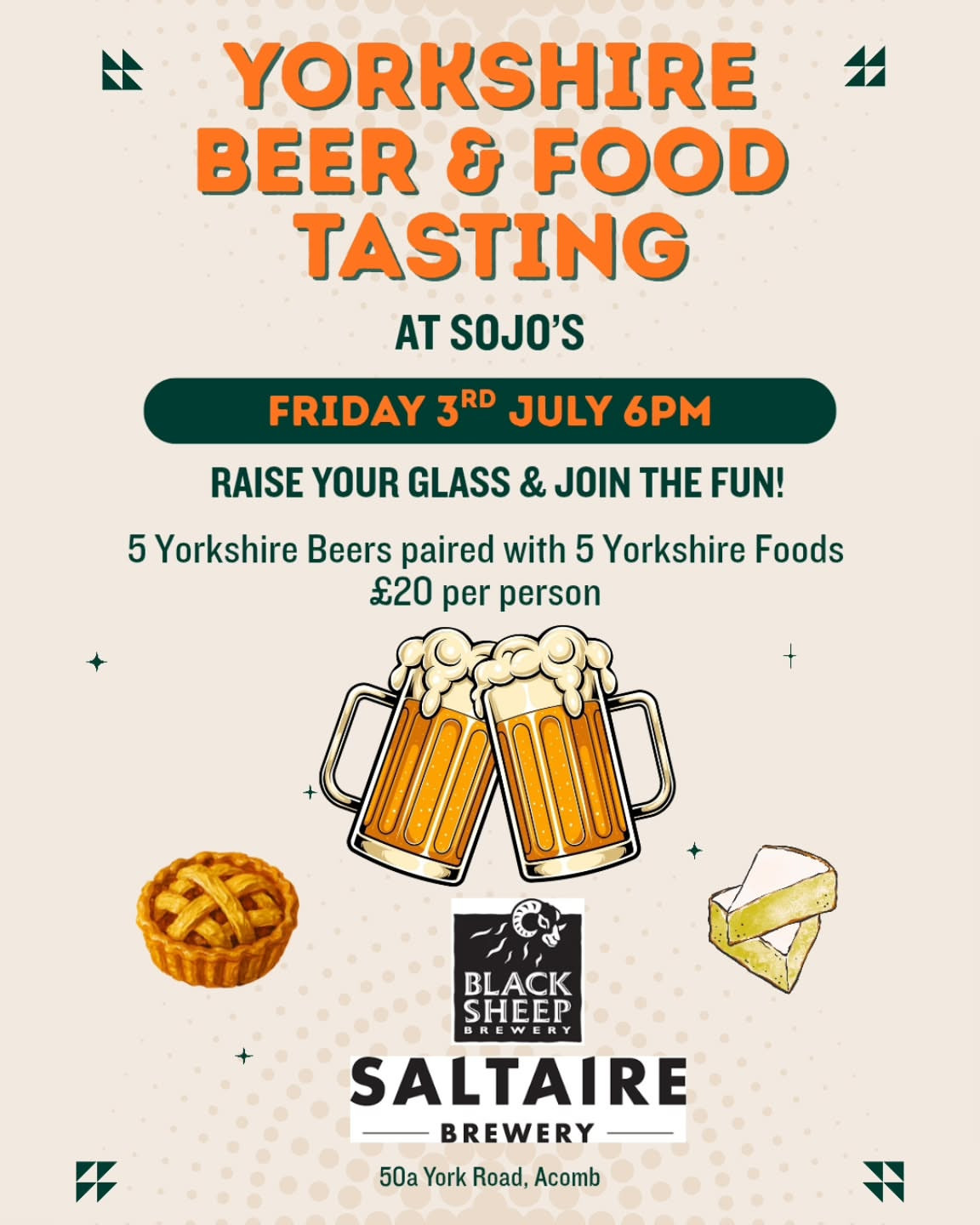 YORKSHIRE BEER & FOOD TASTING