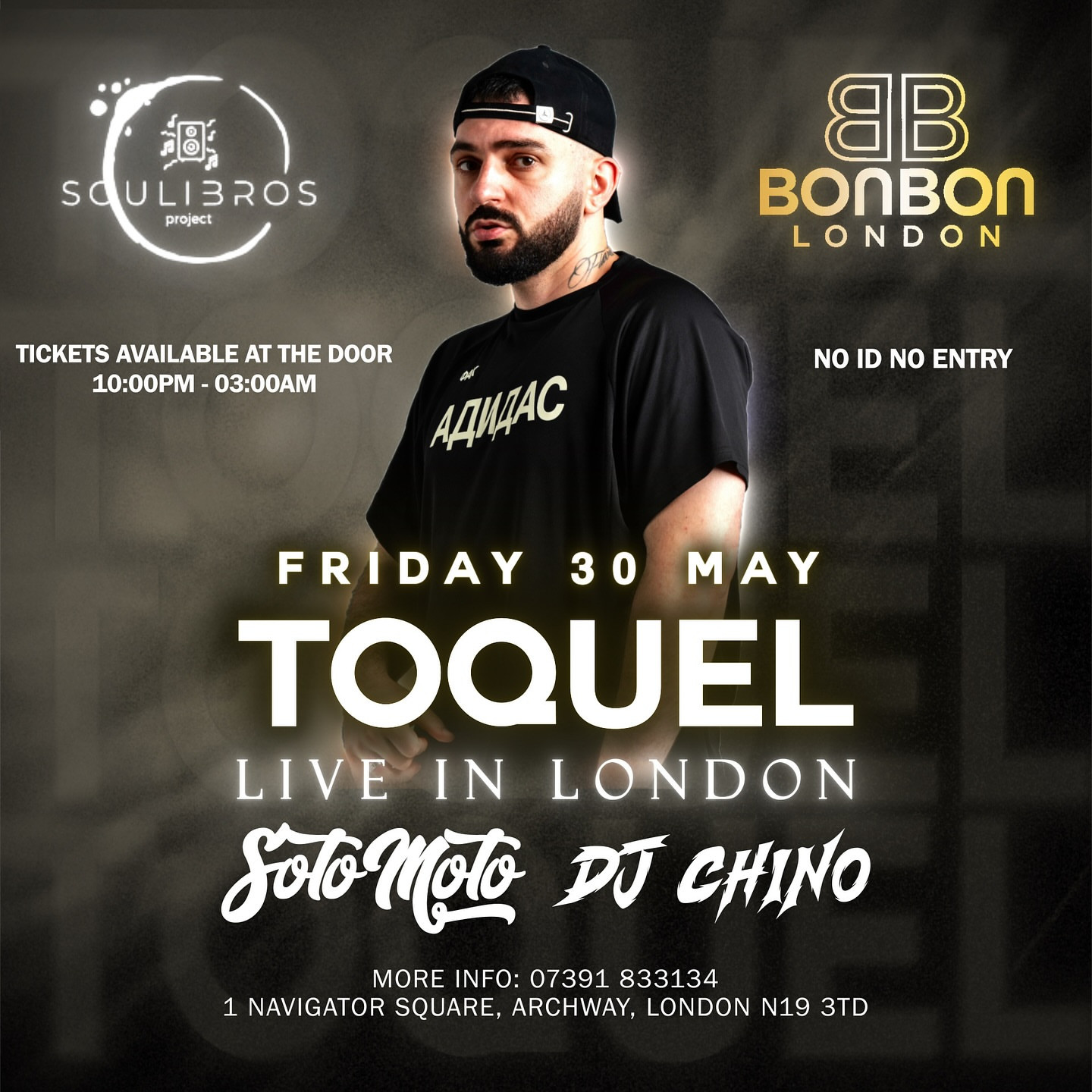 Toquel Live in London at BonBon