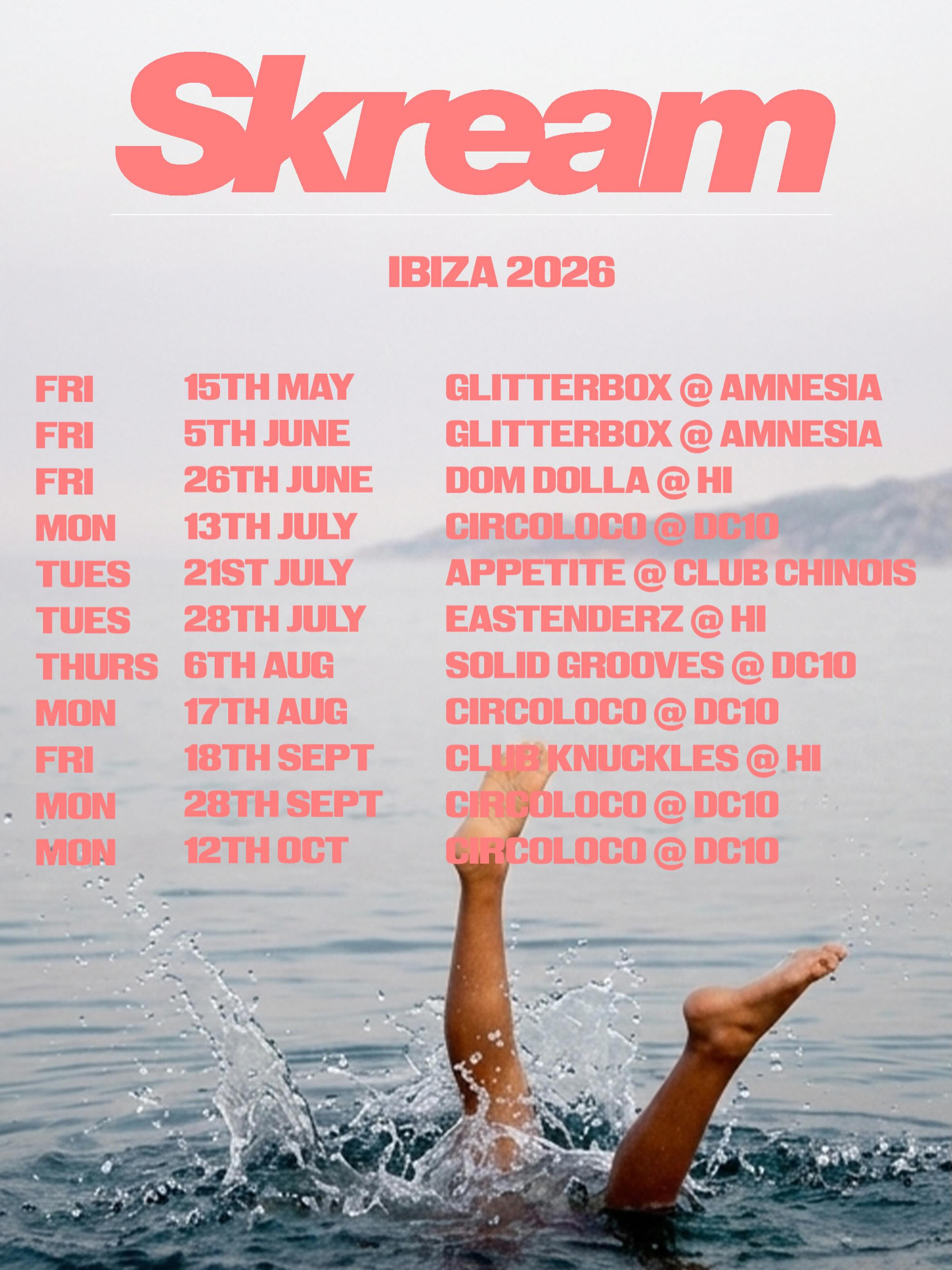Skream Ibiza 2026