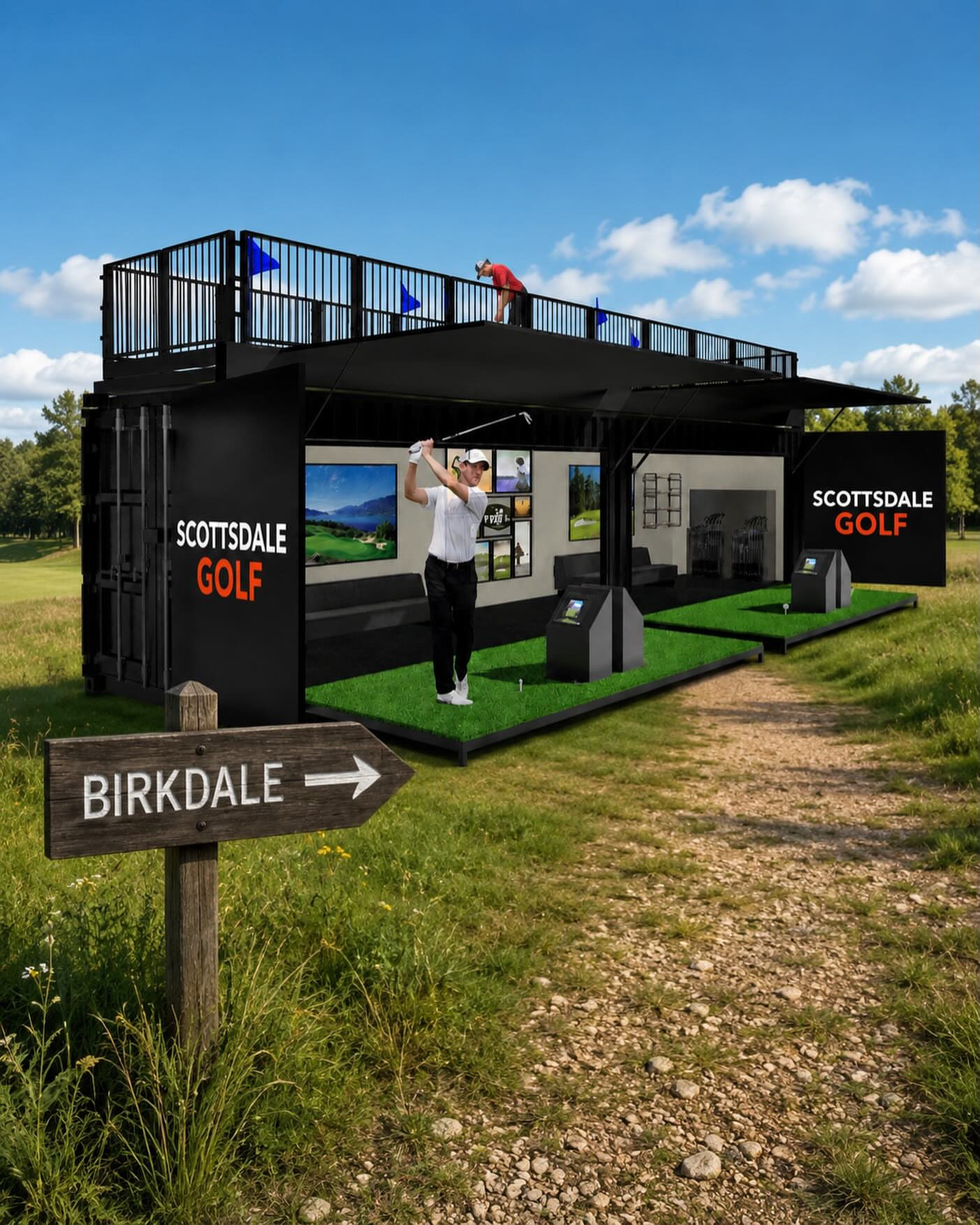Shipping Container Driving Range (The Strike Station)