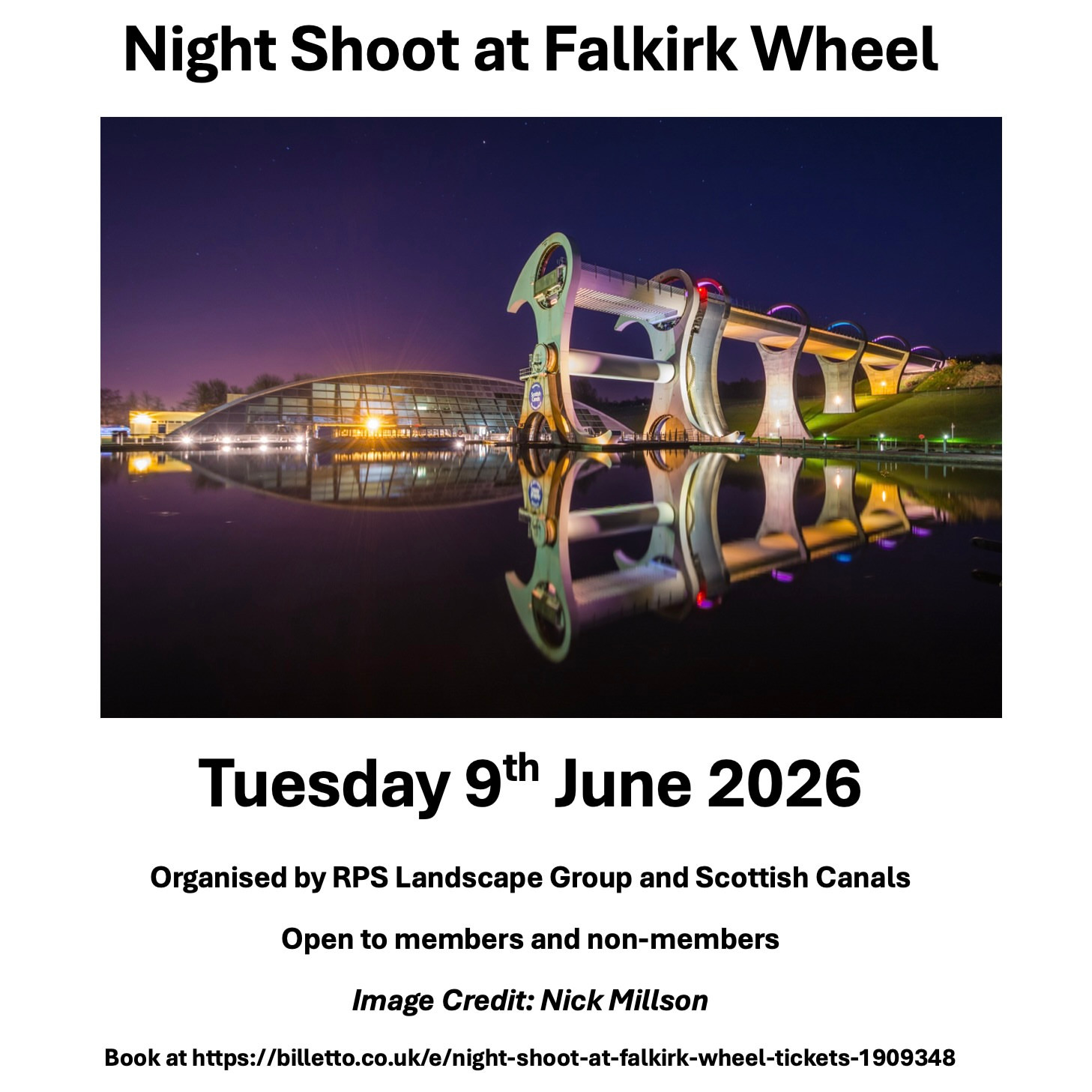 Night Shoot at Falkirk Wheel
