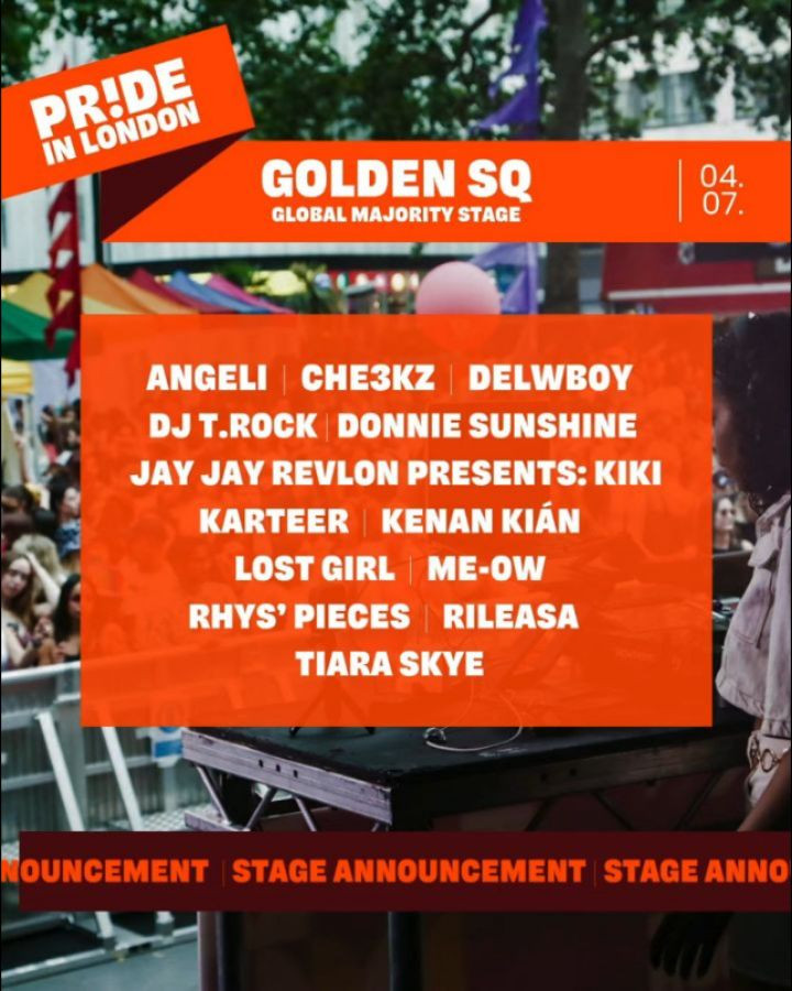 Pride in London 2026 - Golden Square Global Majority Stage