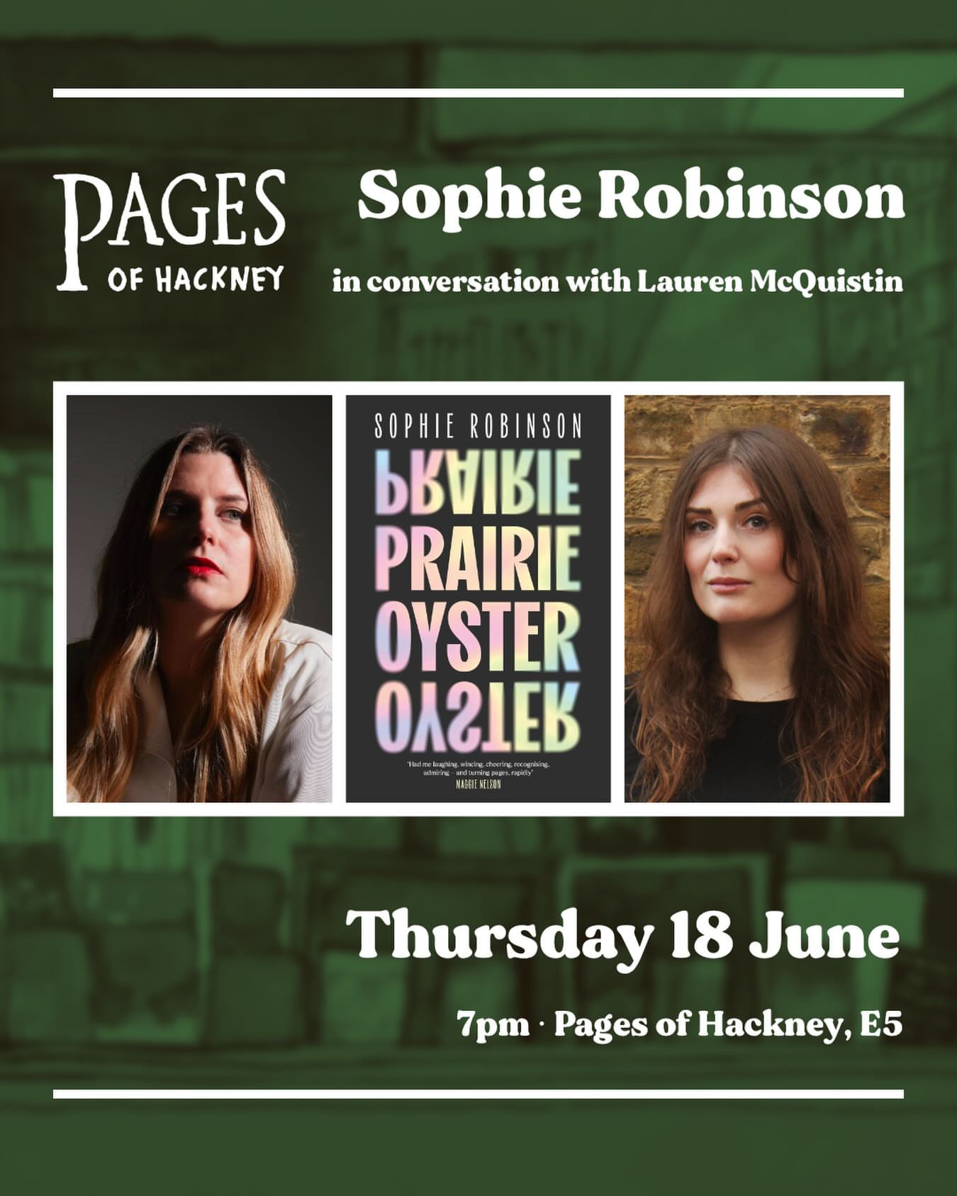 Sophie Robinson discusses PRAIRIE OYSTER