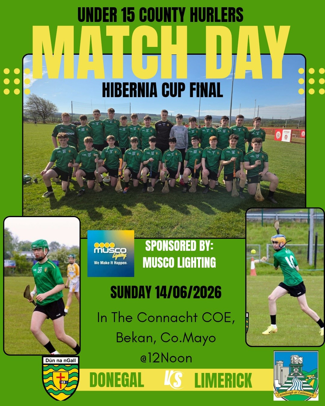 Hibernia Cup Final – U15 County Hurlers