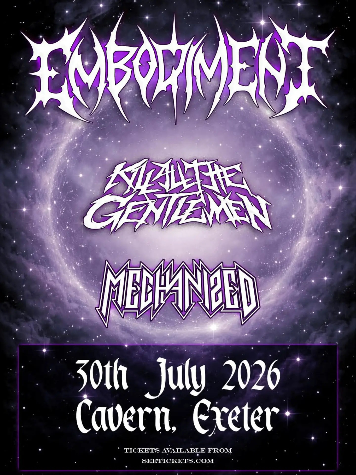 Embodiment & Kill All The Gentlemen at Exeter Cavern