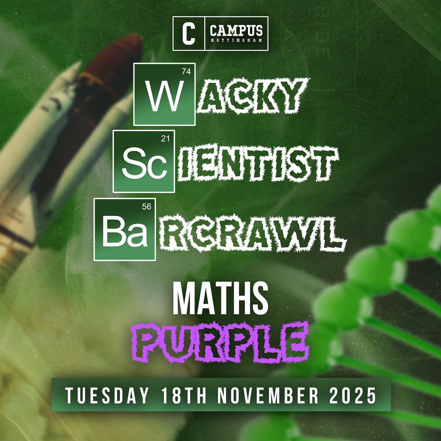 Wacky Scientist Bar Crawl