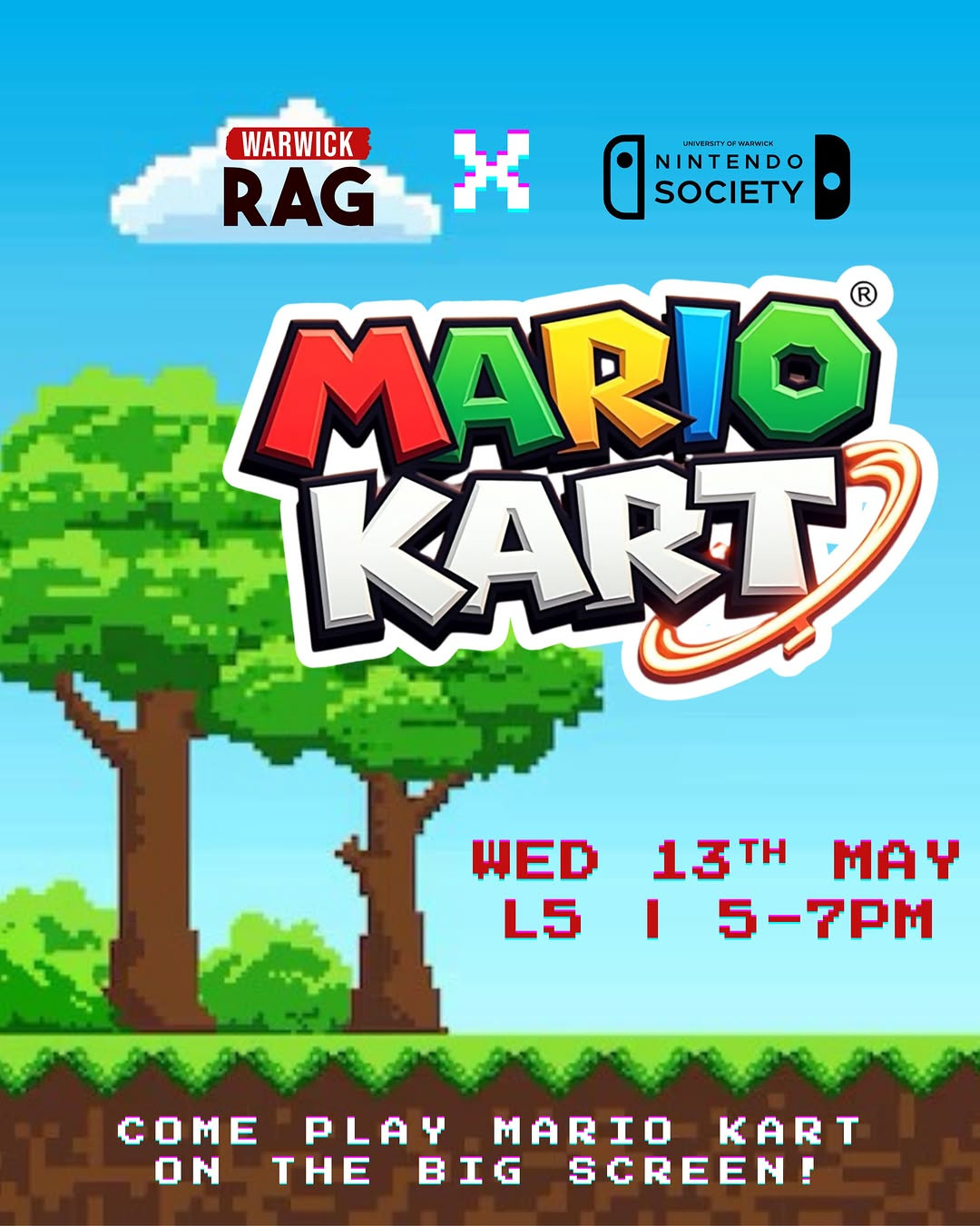 Warwick RAG x Nintendo Soc Mario Kart