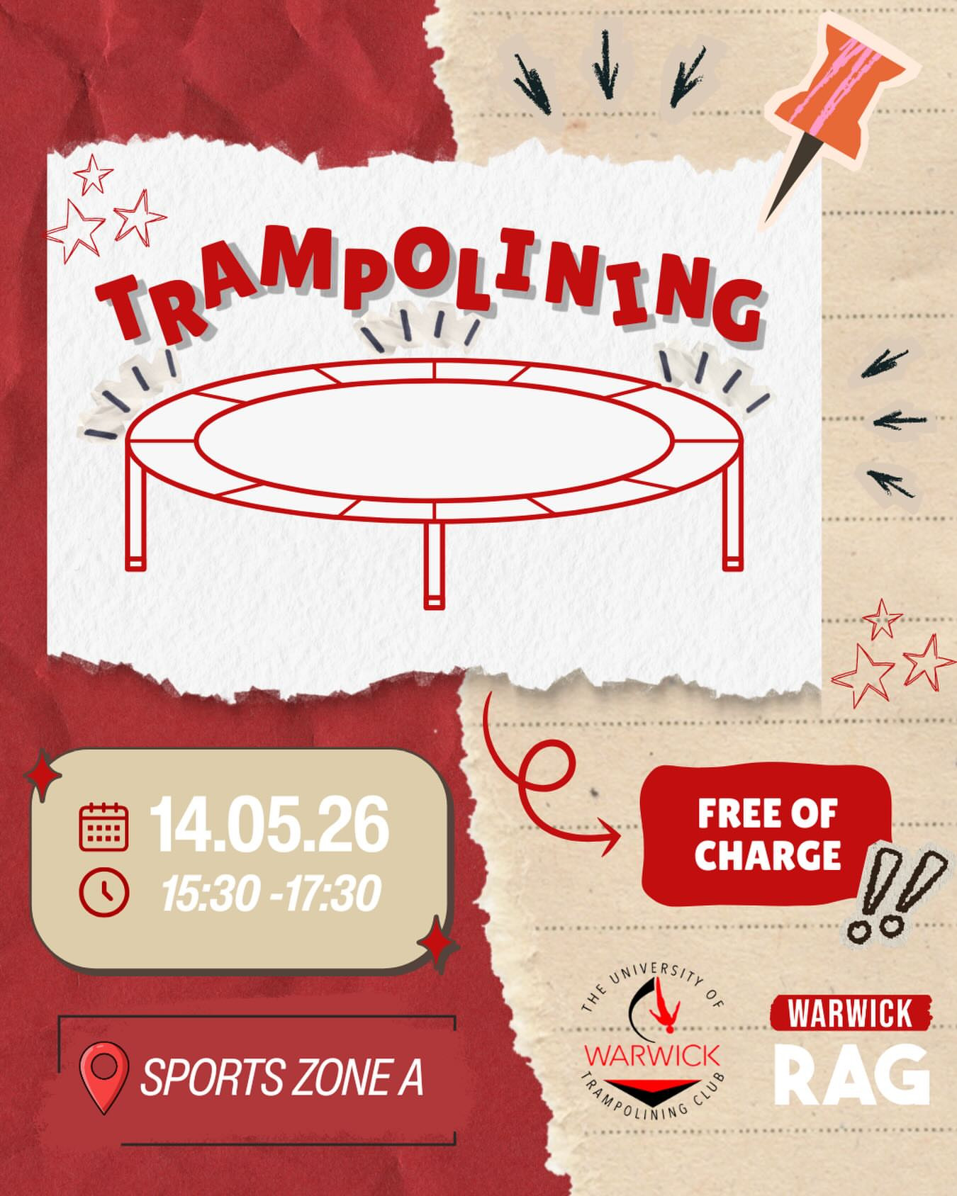 Warwick RAG & Warwick Trampolining Soc Trampolining Event