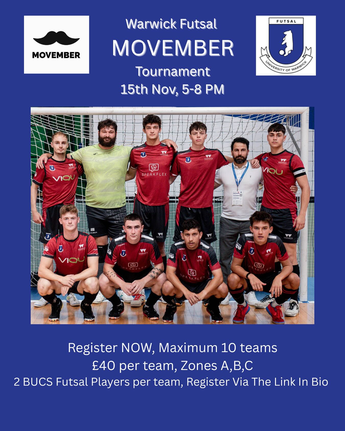 Charity Futsal Tournament in aid of Movember