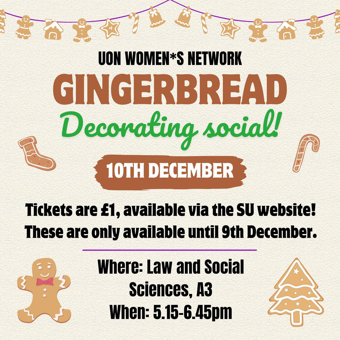 Christmas Social - Gingerbread Decorating