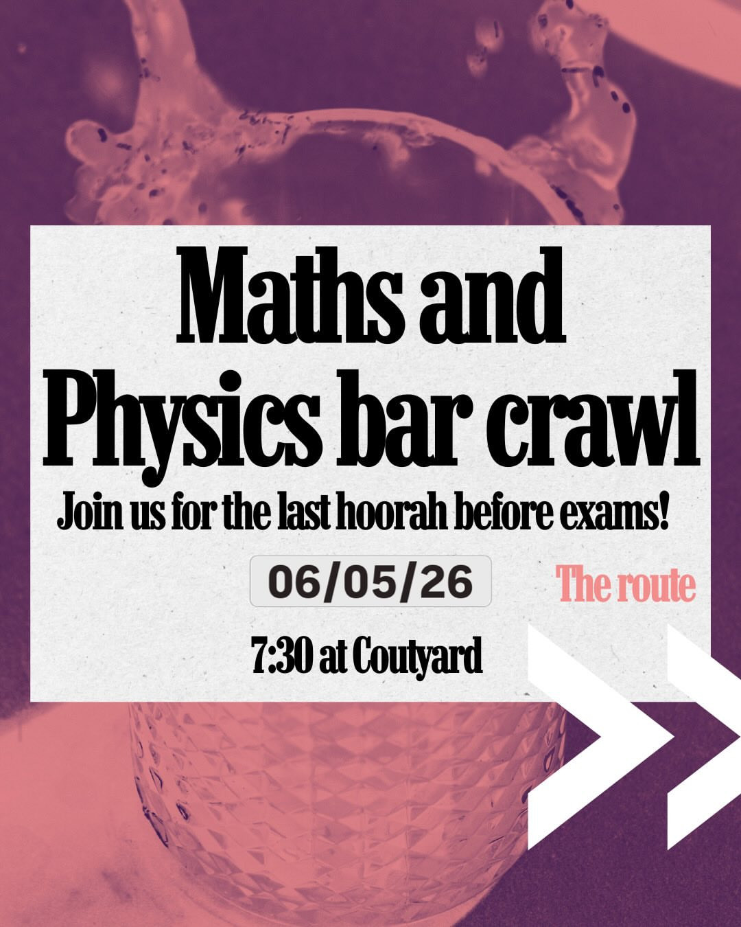 Maths and Physics bar crawl