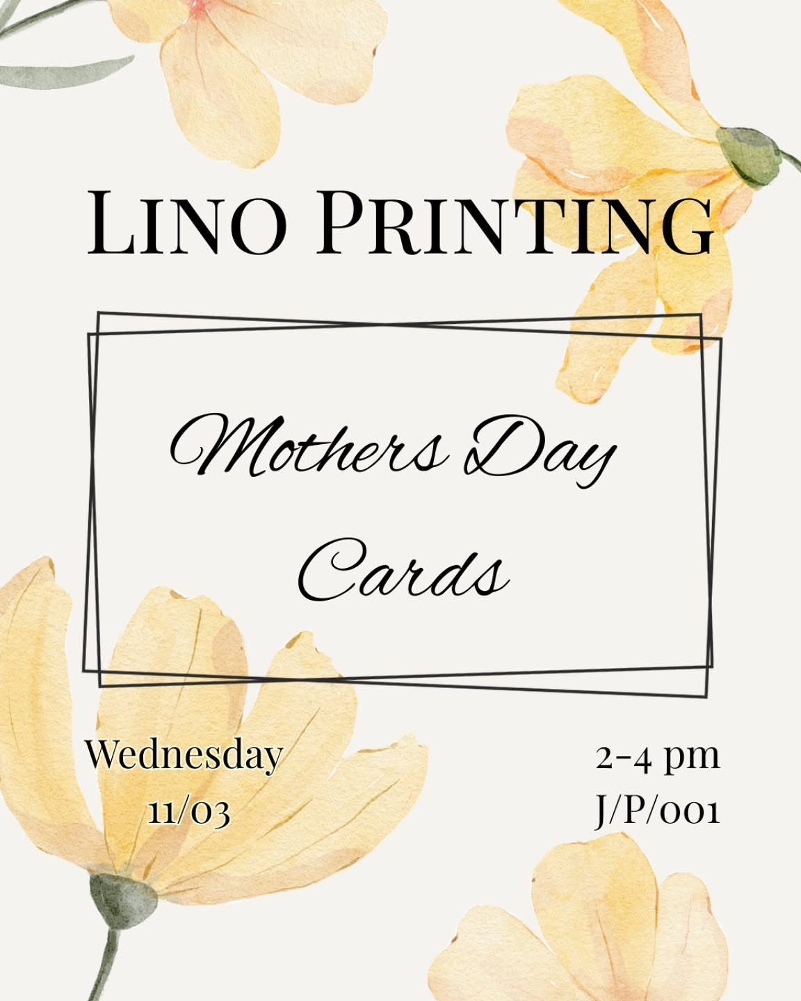 Mothers Day Cards Lino Printing