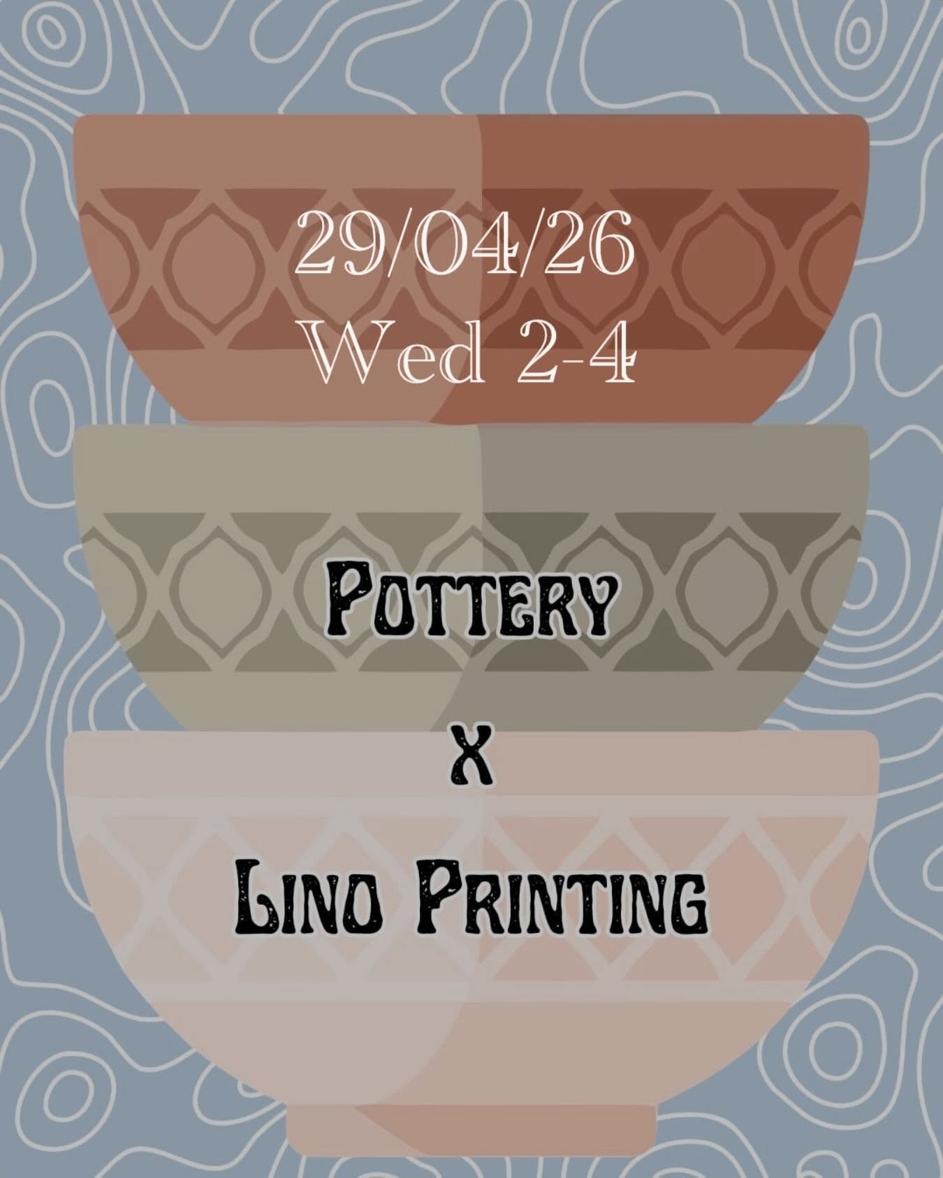 Pottery & Lino Printing Session
