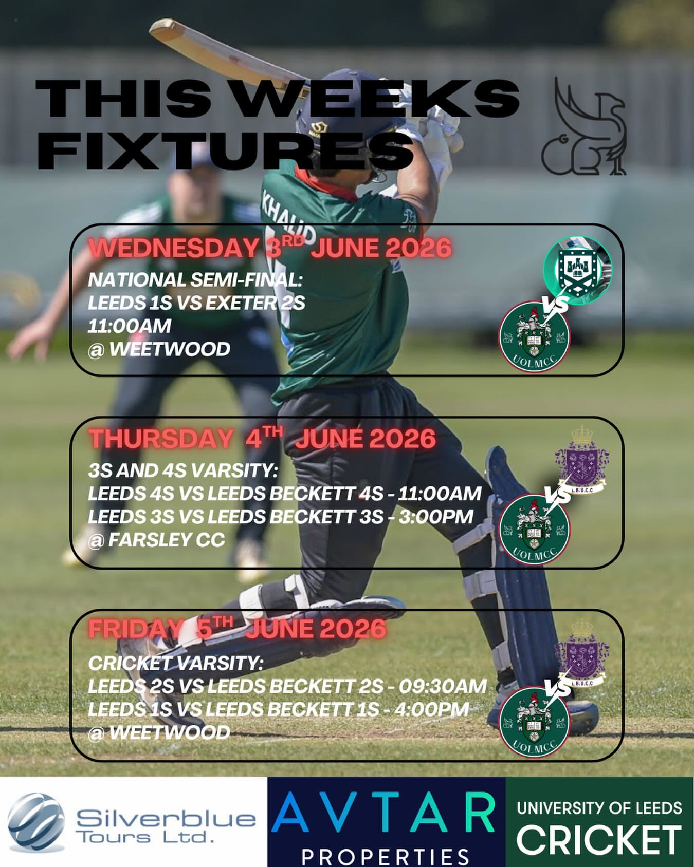 UOLMCC Cricket Fixtures