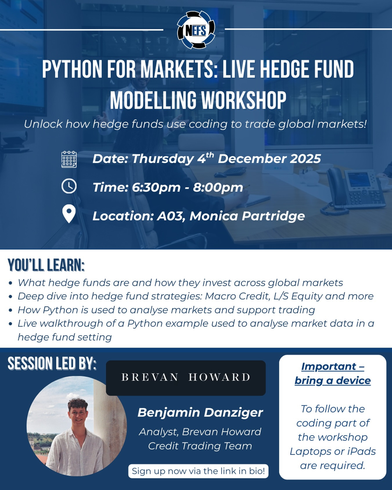 Python for Markets: Live Hedge Fund Modelling Workshop