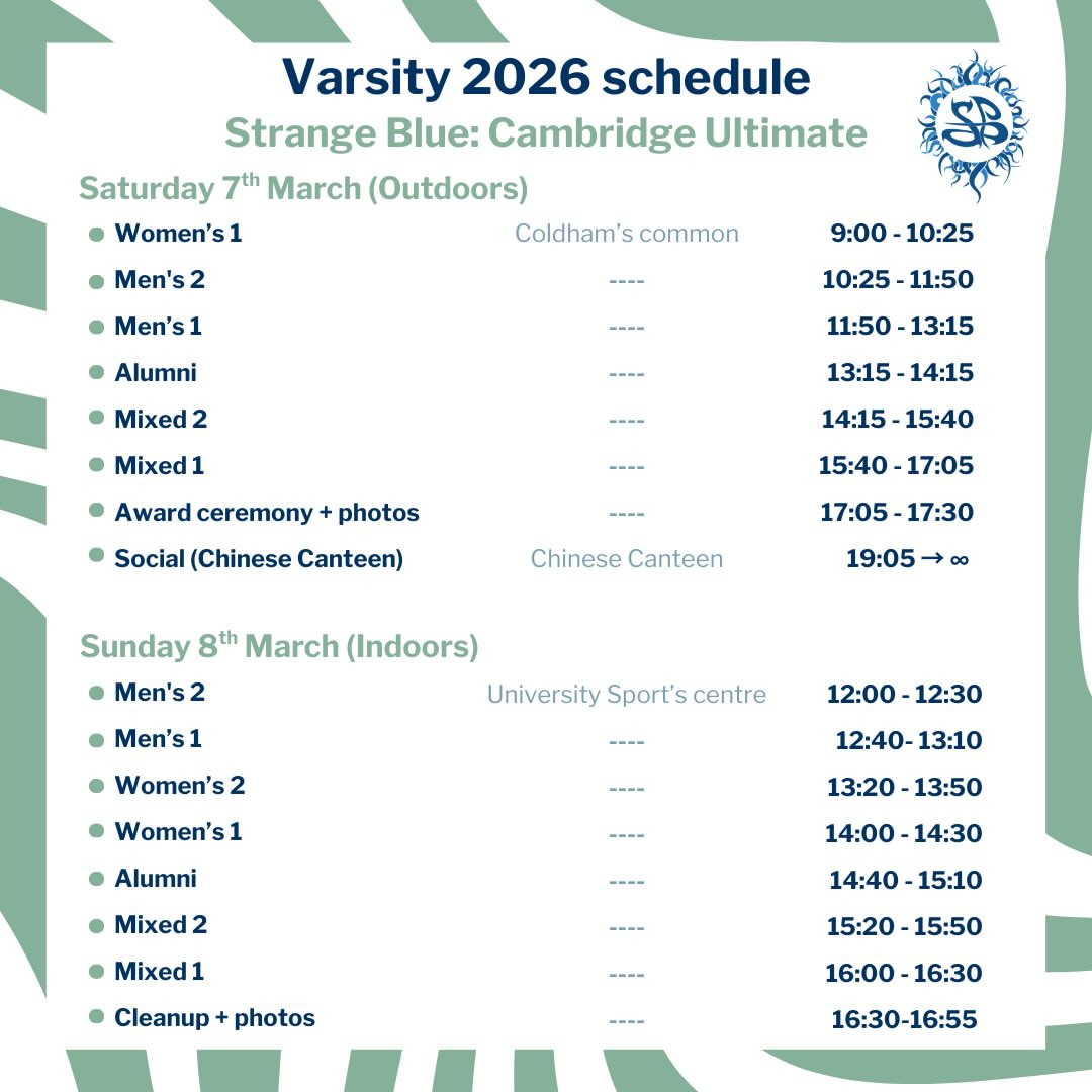 Ultimate Frisbee Varsity vs Oxford