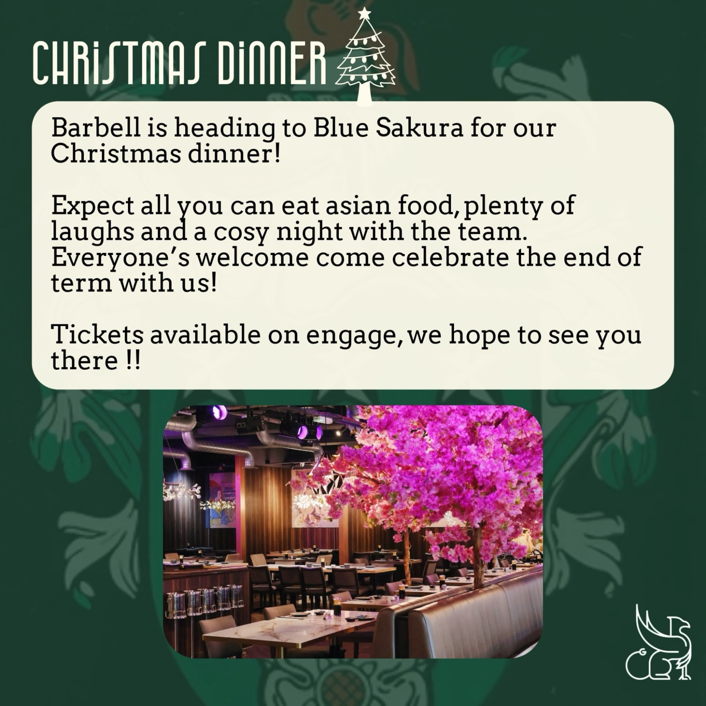 Christmas Dinner at Blue Sakura
