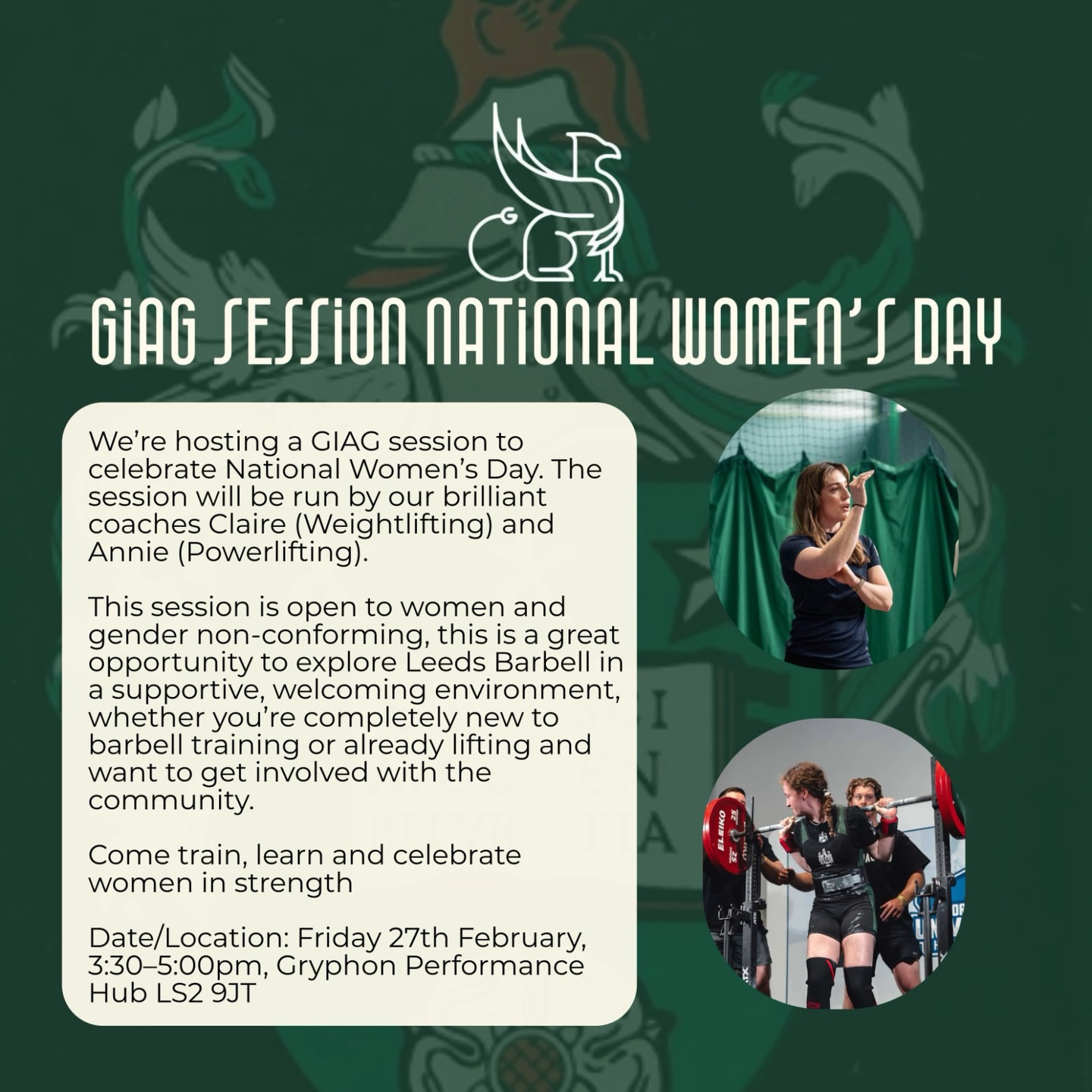 Women and Gender Non-Conforming Powerlifting and Weightlifting GIAG