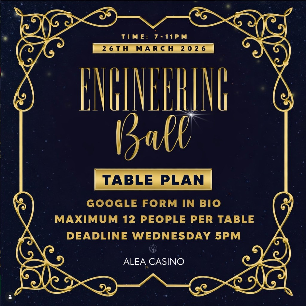 Engineering Ball - Table Plan