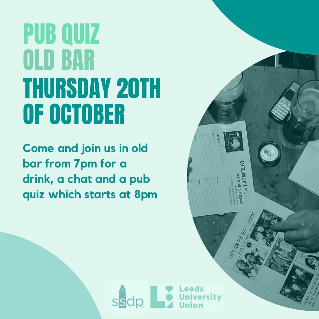 Society meet up & Pub Quiz