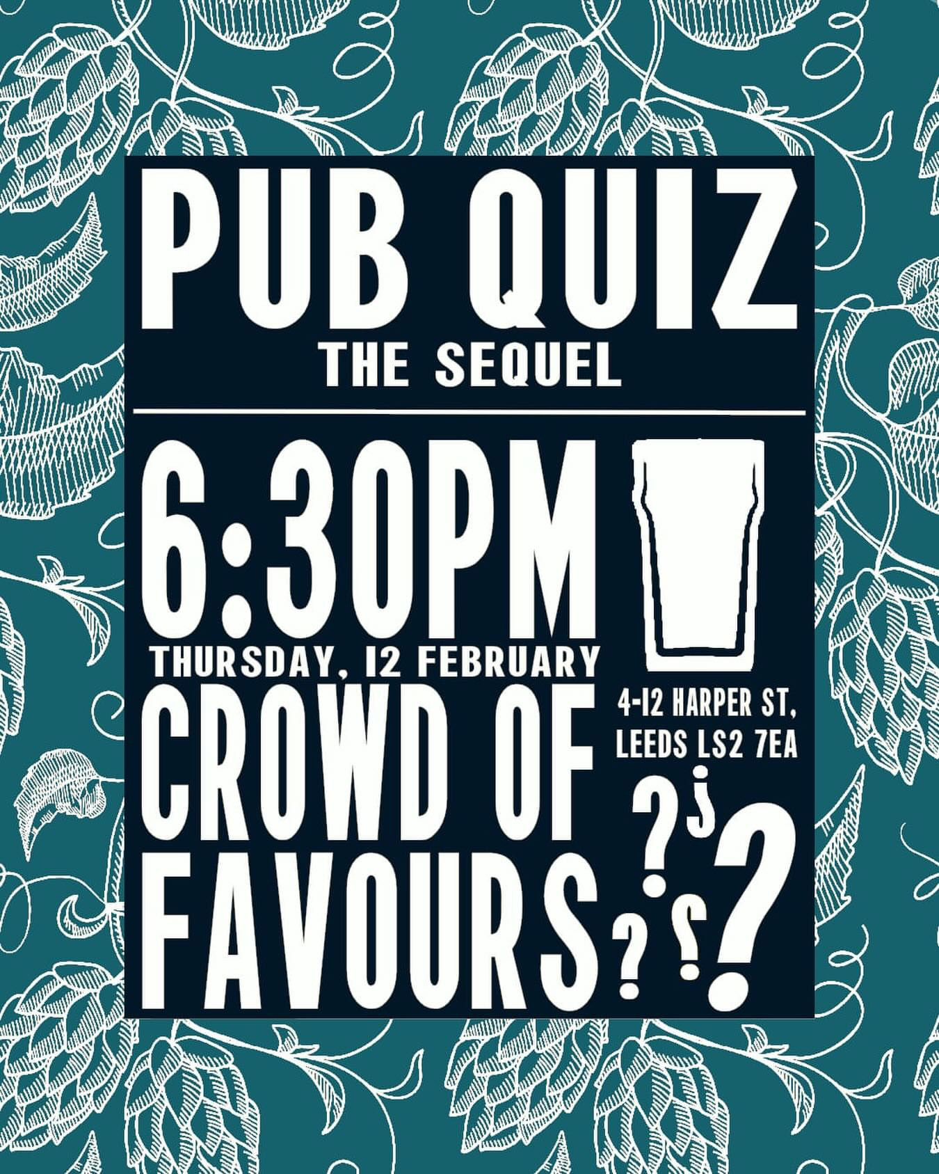 Pub Quiz: The Sequel