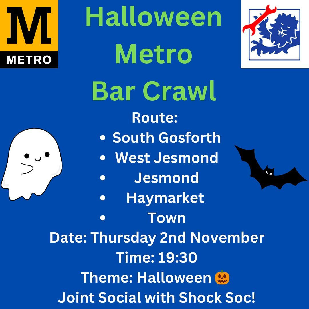 Halloween Metro Bar Crawl