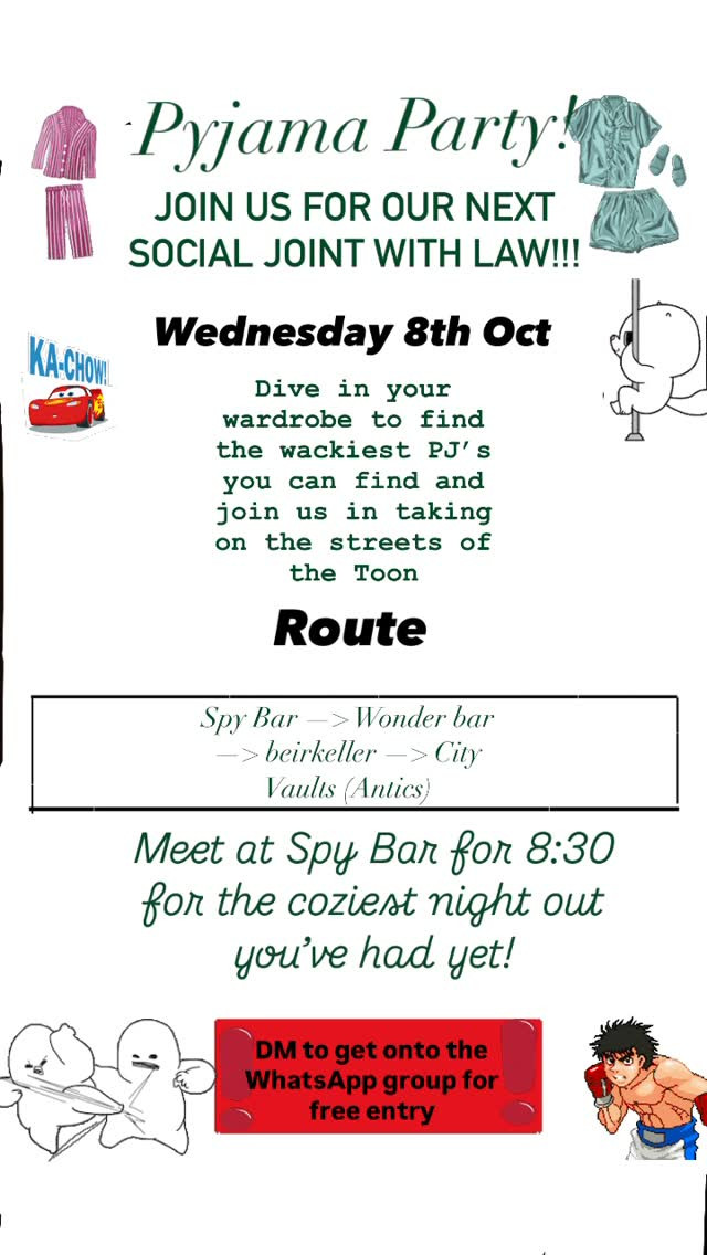 Pyjama Party Bar Crawl