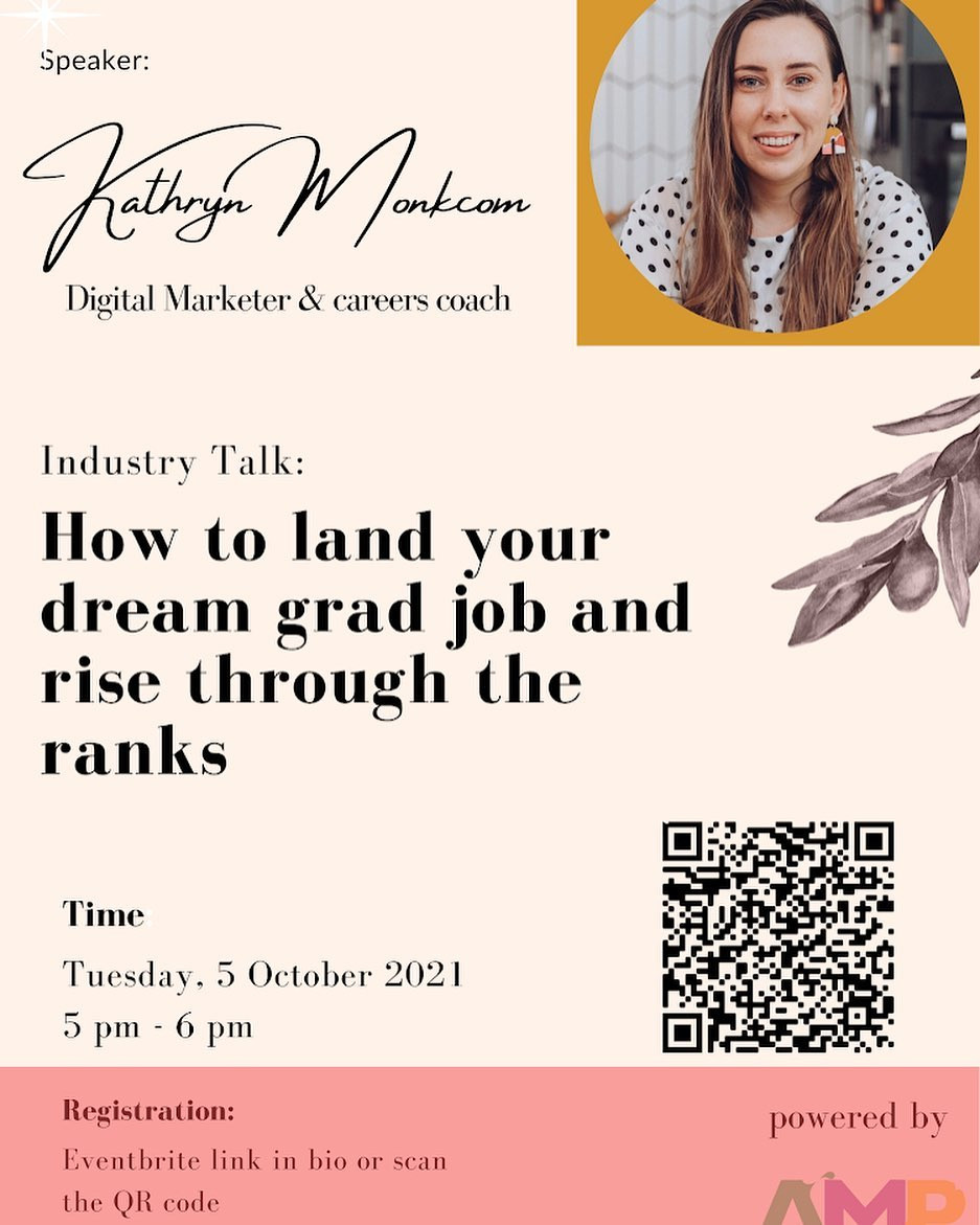 Virtual career event with Kathryn Monkcom