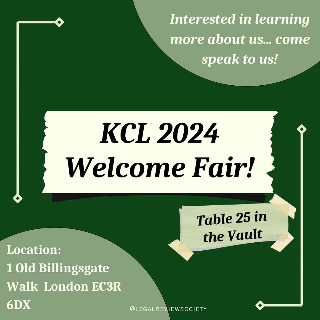 KCL 2024 Welcome Fair
