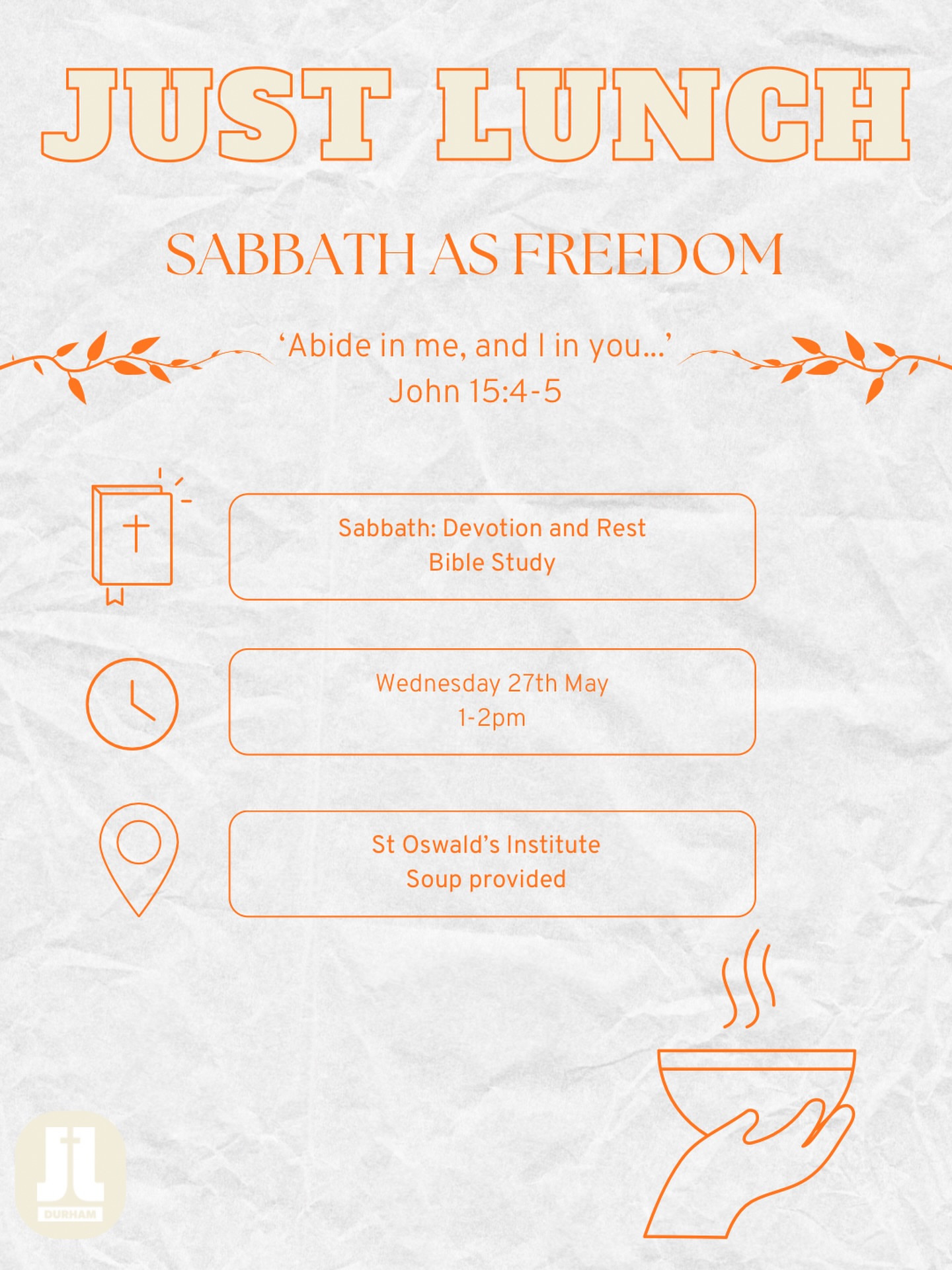Just Lunch: Sabbath: Devotion and Rest Bible Study