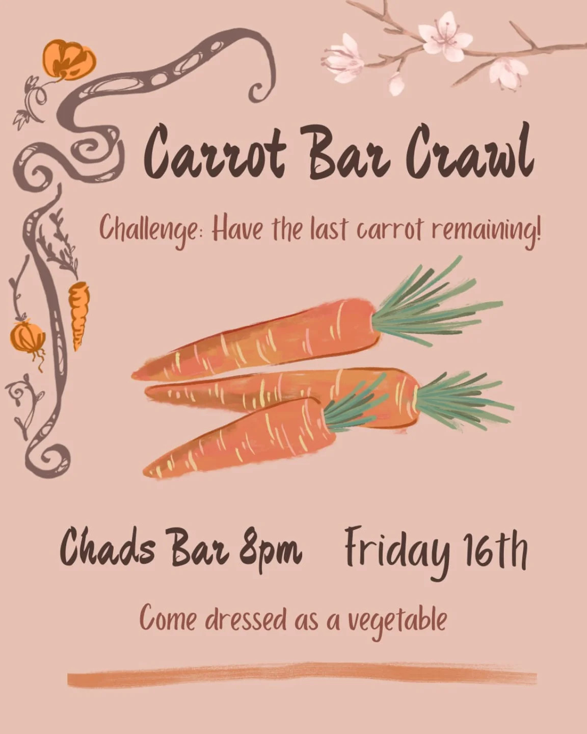 Carrot Bar Crawl