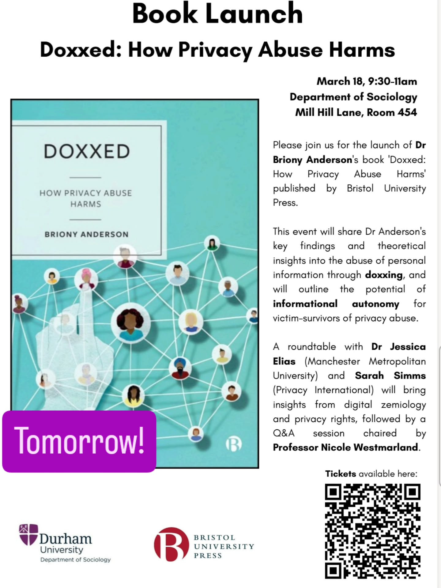 Book Launch: Doxxed: How Privacy Abuse Harms
