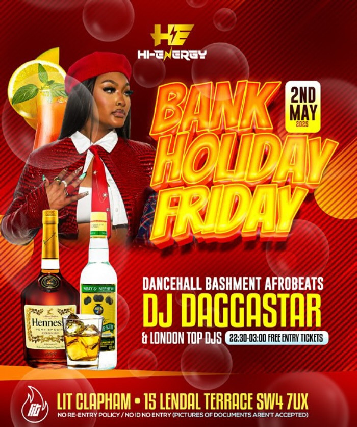 BANK HOLIDAY Friday