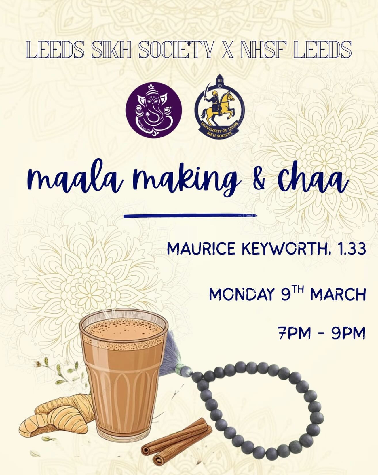 Maala Making & Chaa