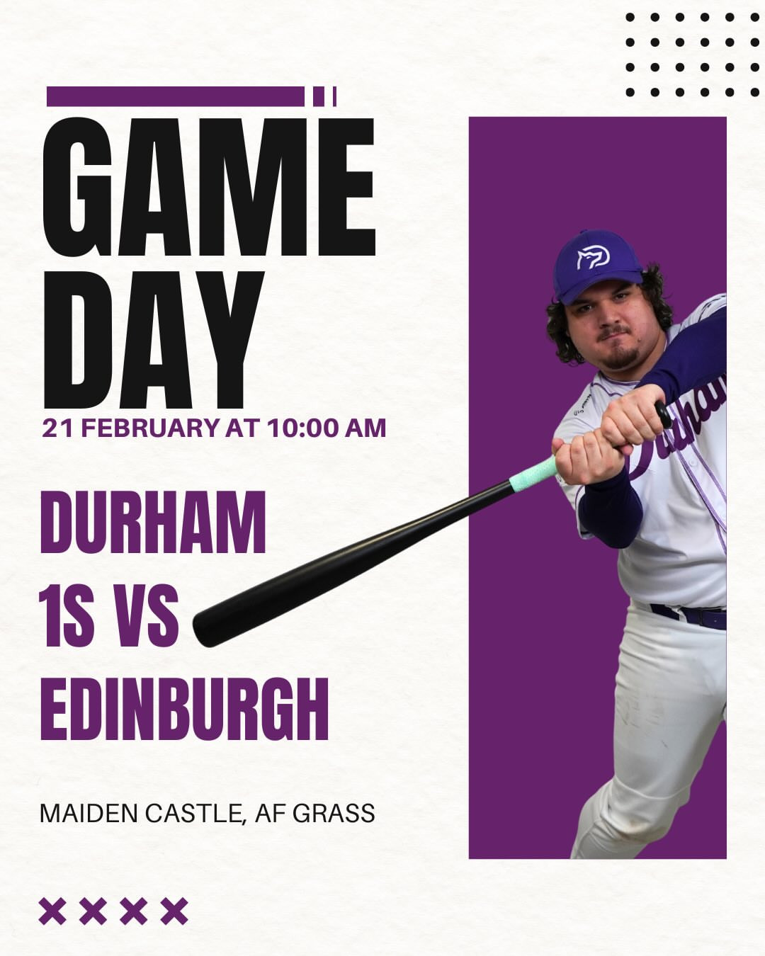 Durham Wolves Baseball vs Edinburgh