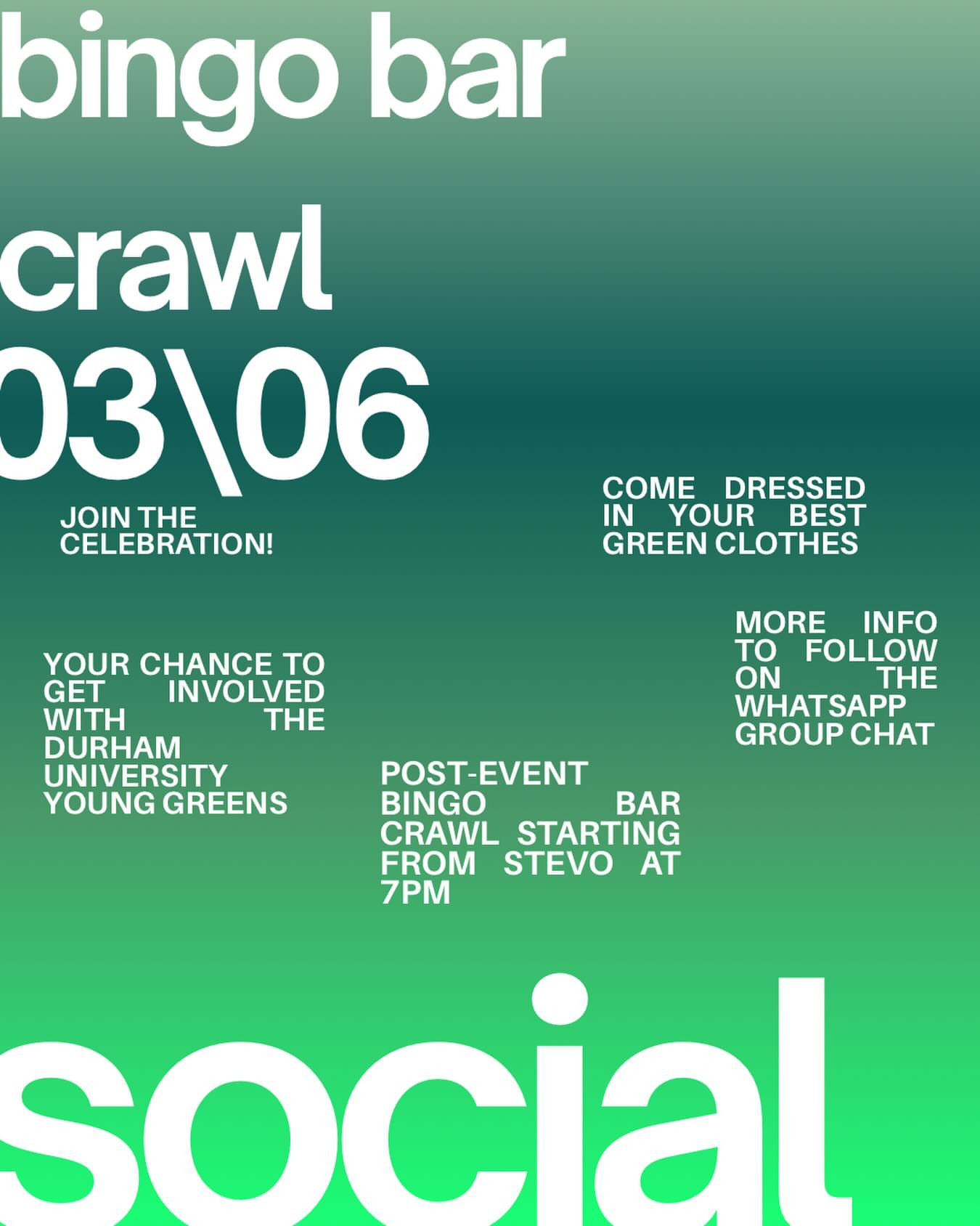 Bingo Bar Crawl