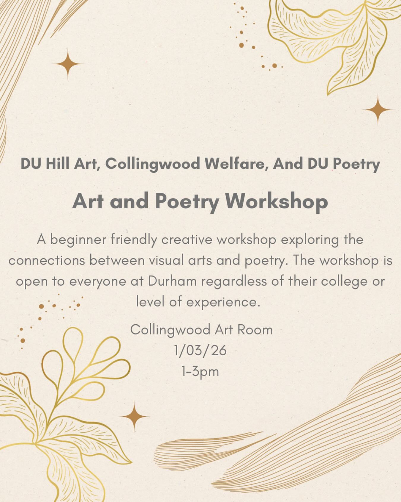 Art and Poetry Workshop