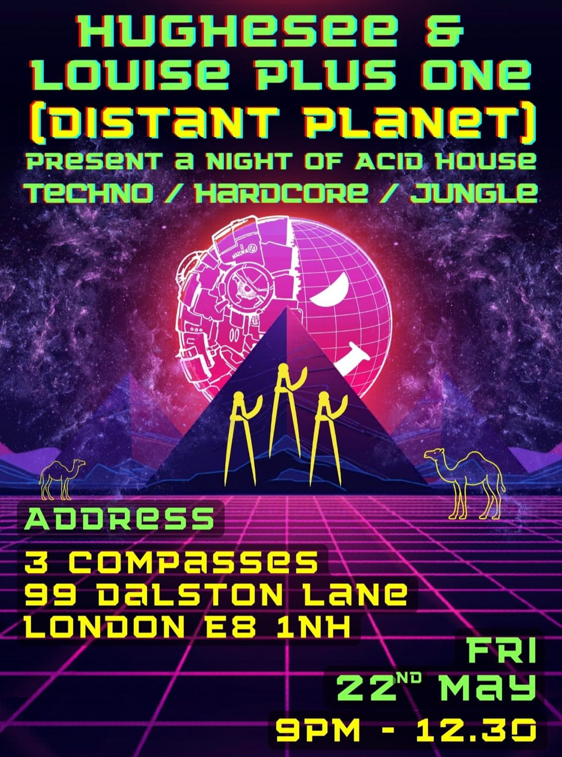 Distant Planet present a night of Acid House, Techno, Hardcore, and Jungle